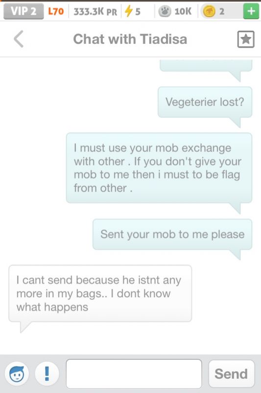 Don't exchange mob when time to trade