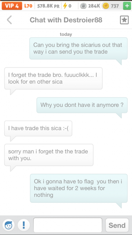 Image title🚨He agreed to trade with me but instead traded the mob with someone else 🚨be aware off this when you trade with him 