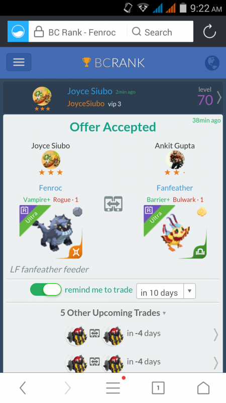 trade offer