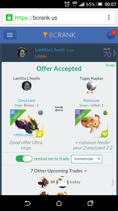 trade offer