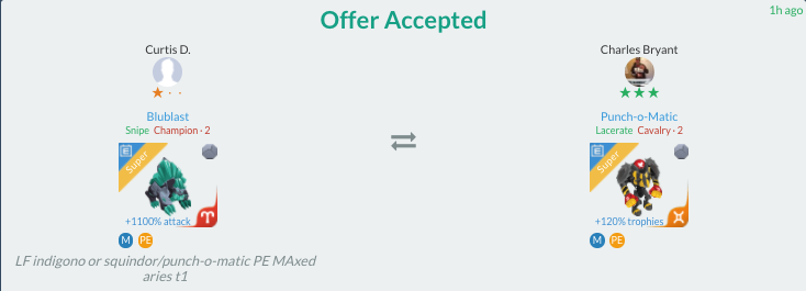 trade offer