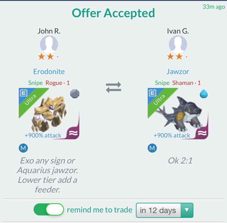 trade offer