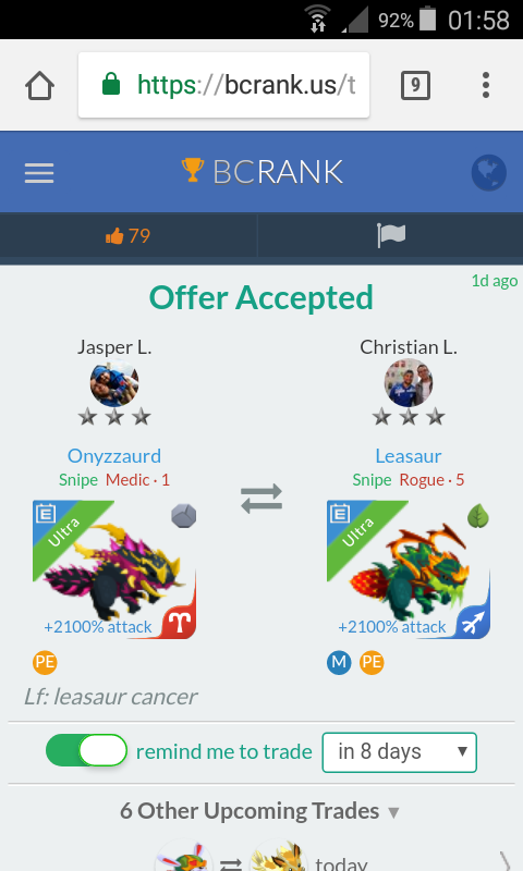 trade offer