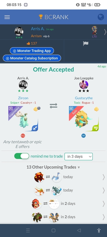 trade offer