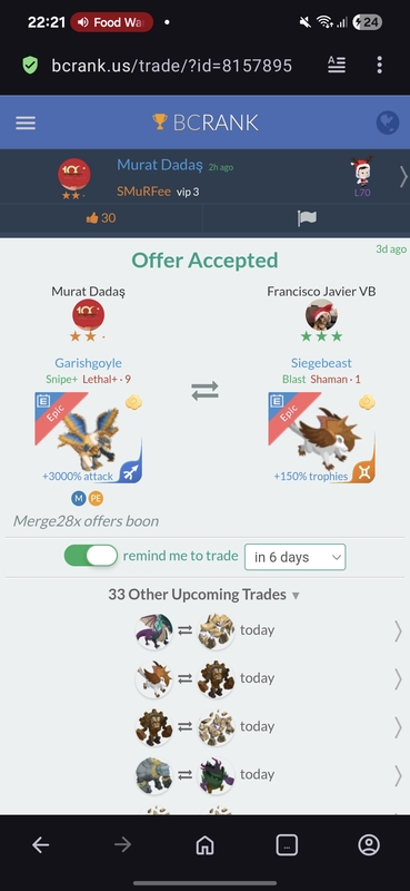 trade offer