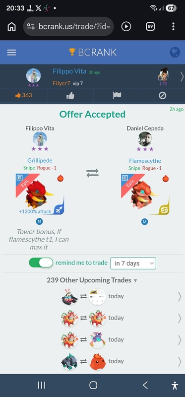 trade offer