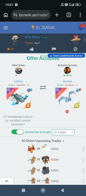 trade offer