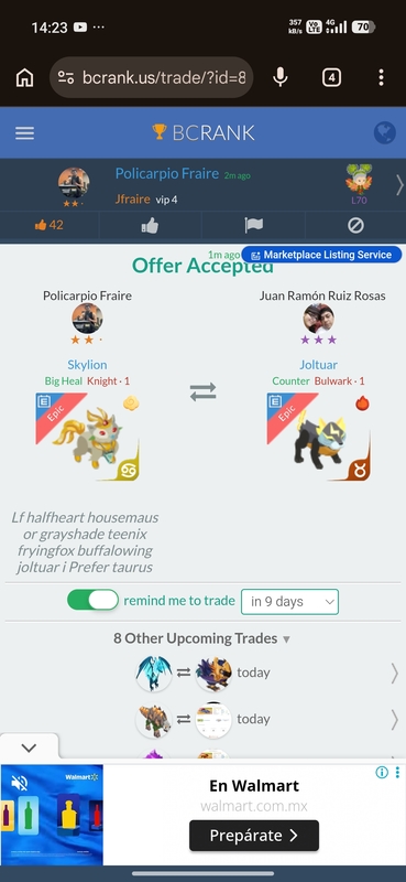 trade offer