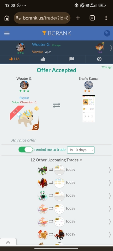 trade offer