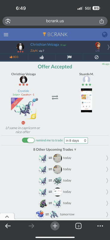 trade offer